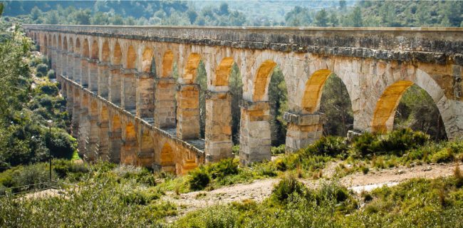 Aquädukt, Tarragona, Spanien