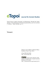 eTopoi Special Volume 5 Cover: Vorwort